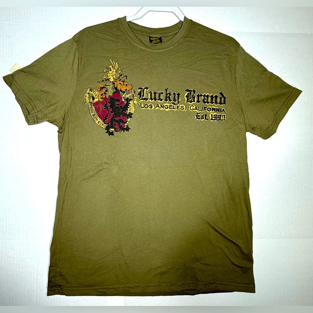NWT Lucky Brand Classic Fit T-Shrit Men's Size Large Made in U.S.A